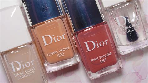 dior abricot base nail polish